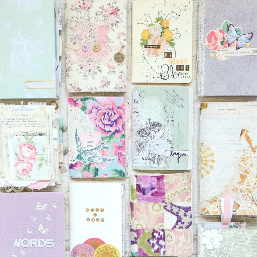 A grid of lovely journals