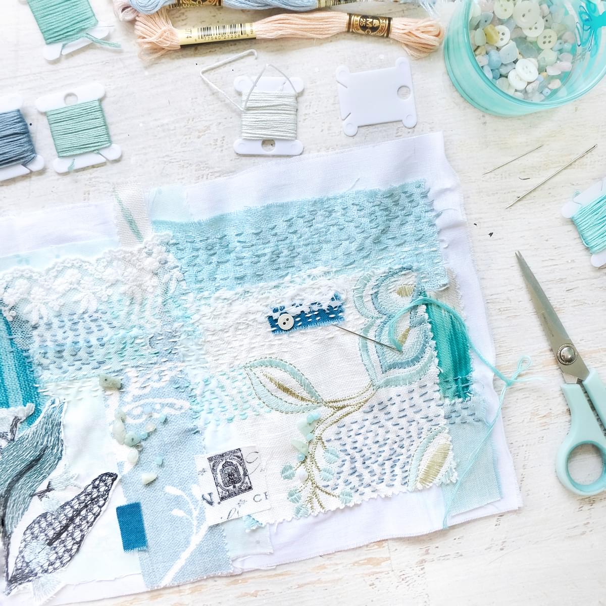 Slow Stitching and Snippet Journals ✩ Tiffany Julia