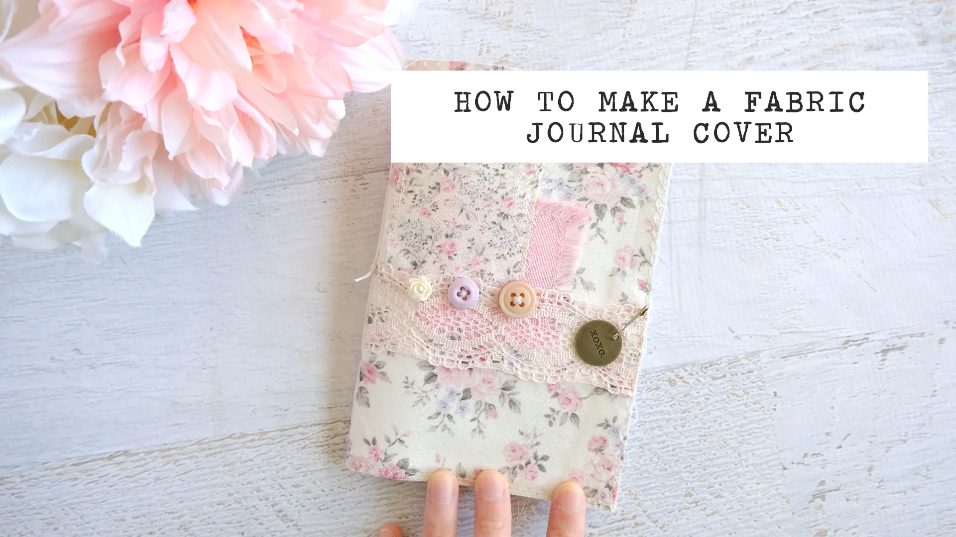 how to make a fabric journal cover